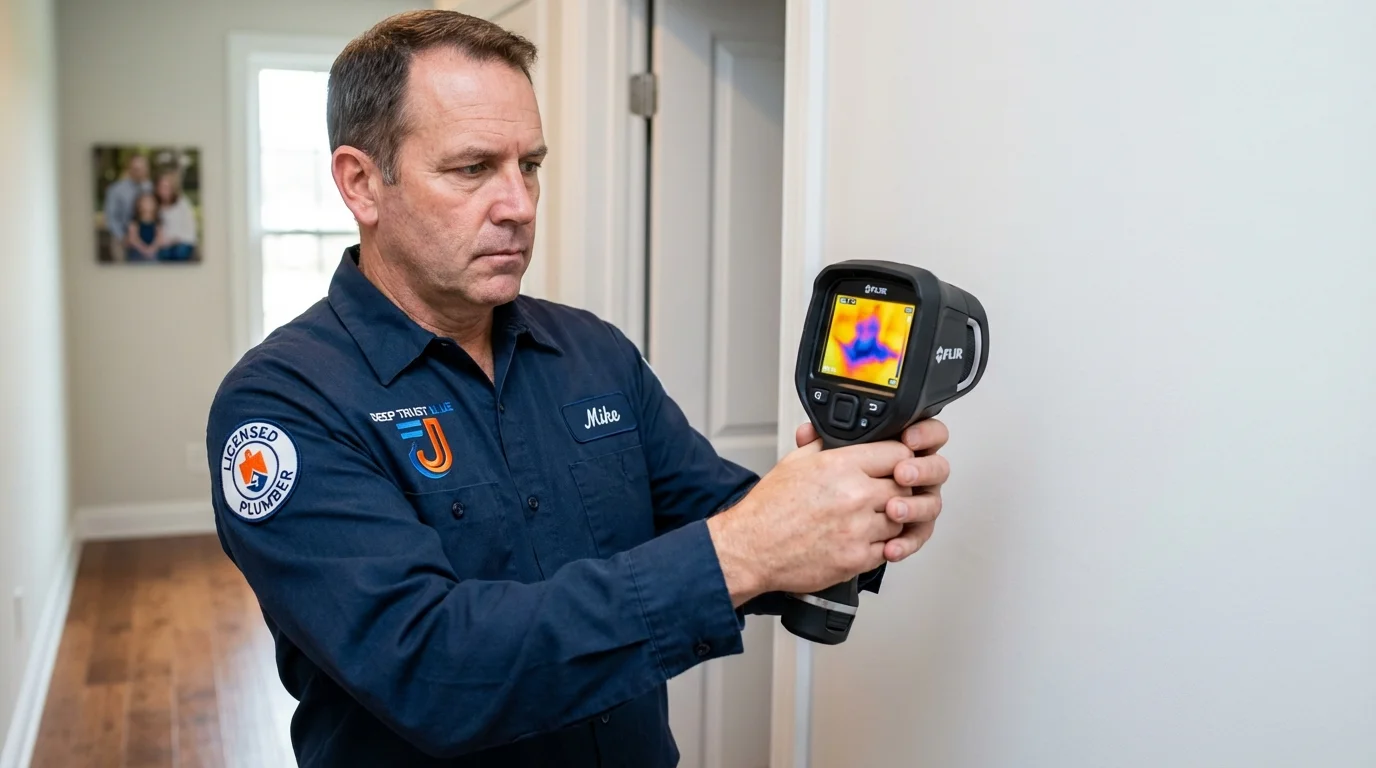 Thermal imaging leak detection by Johns Plumbing LLC in Chehalis